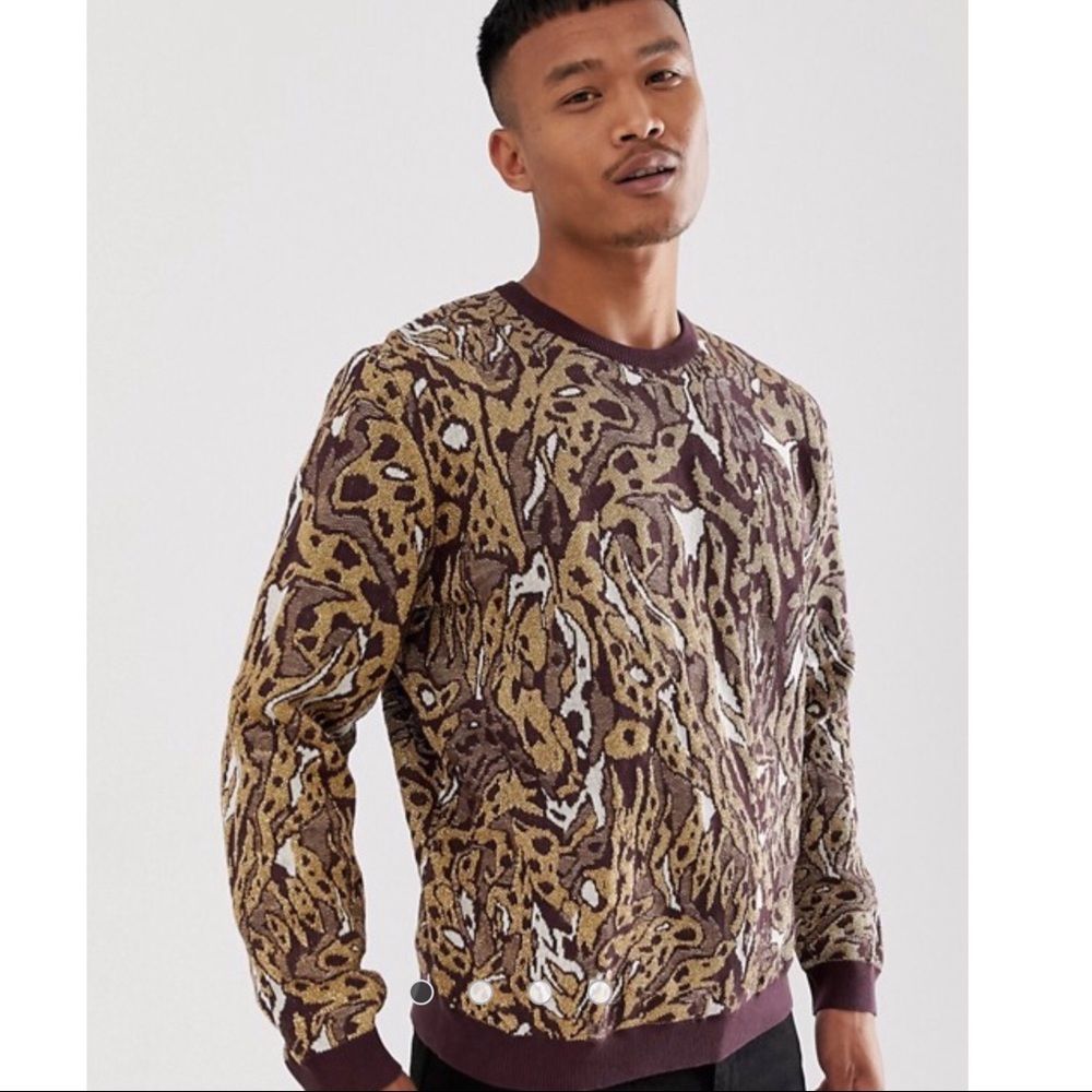 Leopard Design in Metallic Yarn 🧶